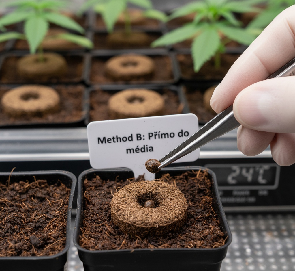 semena konopí a klíčení