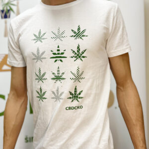 Pánské tričko CBDčko 12 Konopných listů Design: