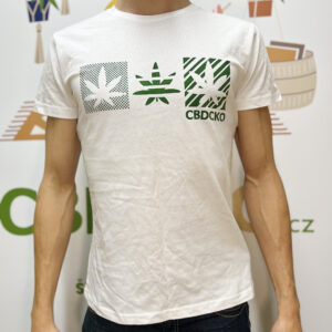 Pánské tričko CBDčko 3 Konopné listy Design: