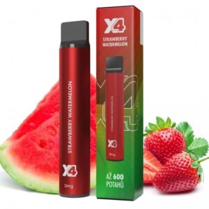 X4 Bar X4 Bar, Jednorázová E-cigareta Jahoda a meloun Síla: